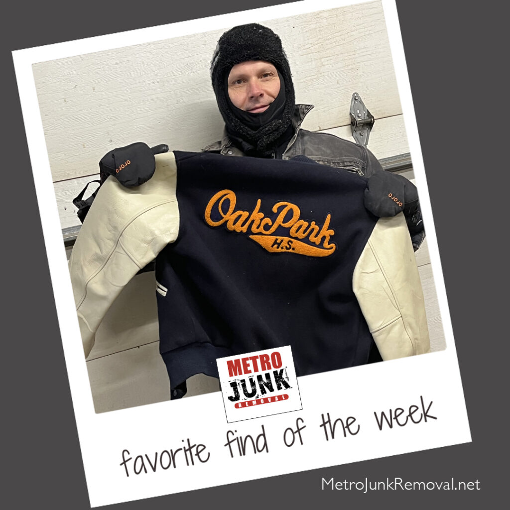 Junk removal find of the week - Oak Park jacket