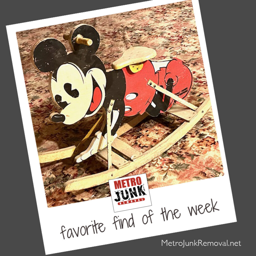 Junk removal find of the week - Micky mouse