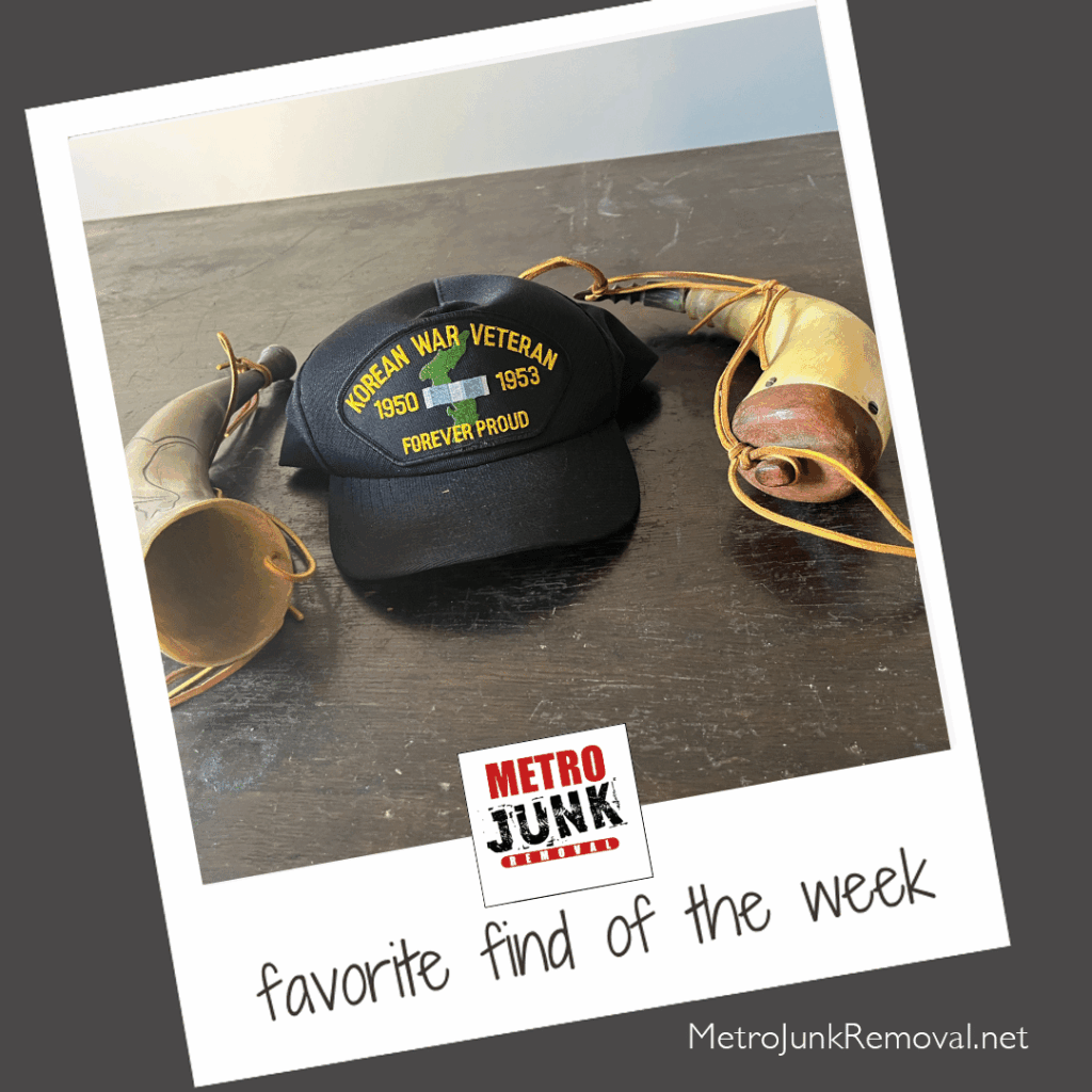 Junk removal find of the week - veterans hat