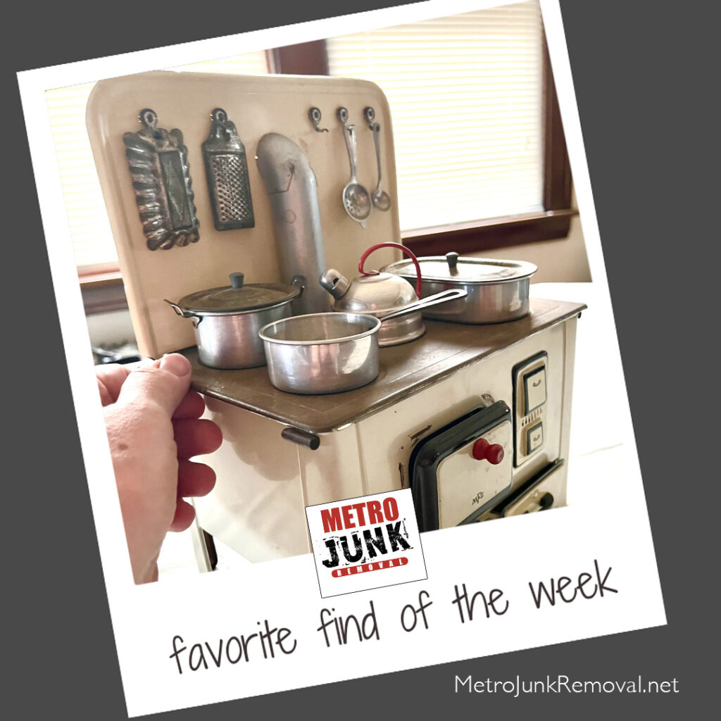 Junk removal find of the week - Mini Stove